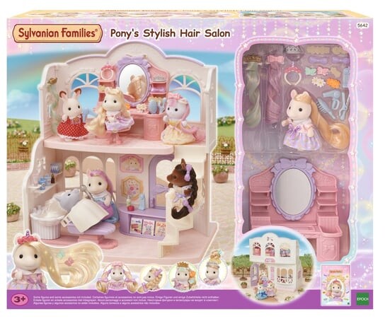 Sylvanian Families, Коллекционные фигурки, Набор для салона красоты с фигуркой для волос
Sylvanian Families, Коллекционные фигурки, Набор для салона красоты с фигуркой для волос