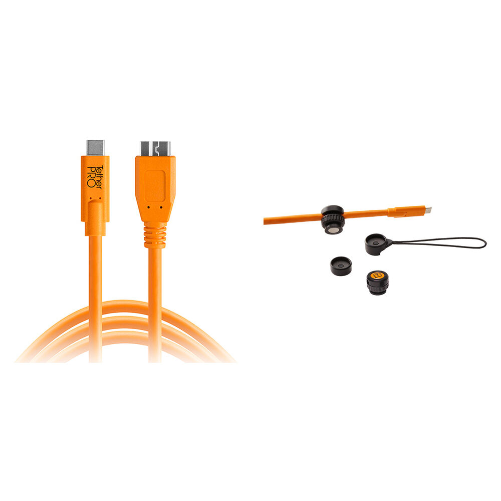 Кабель USB-C Tether Tools TetherPro USB-C Male to Micro-USB 3.0 Type-B Cable
Кабель USB-C Tether Tools TetherPro USB-C Male to Micro-USB 3.0 Type-B Cable