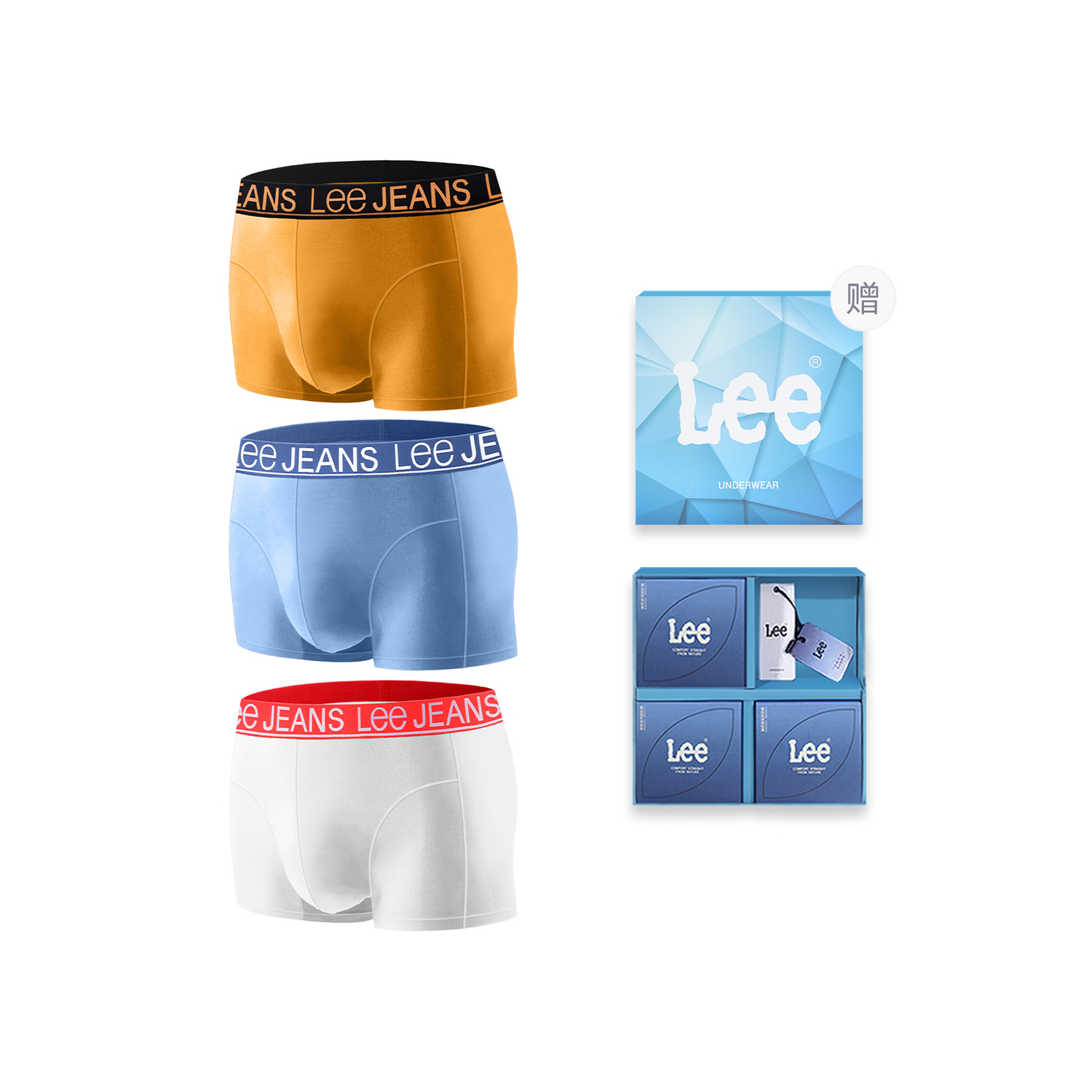 Lee Подарочный набор мужского белья 3 пары
Lee Подарочный набор мужского белья 3 пары
