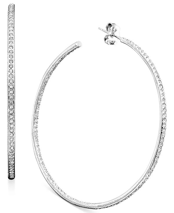 Серьги-Кольца среднего размера 2 дюйма, изготовленные для Macy's Eliot Danori, silver
Серьги-Кольца среднего размера 2 дюйма, изготовленные для Macy's Eliot Danori, silver