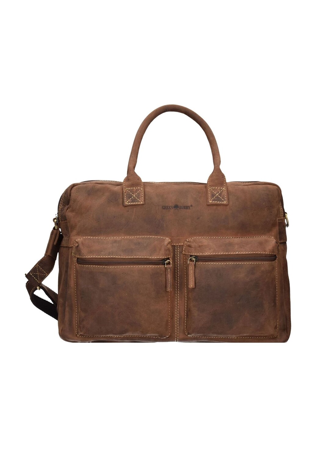 Винтажный кожаный портфель 40 см с отделением для ноутбука Green Burry, коричневый
Винтажный кожаный портфель 40 см с отделением для ноутбука Green Burry, коричневый