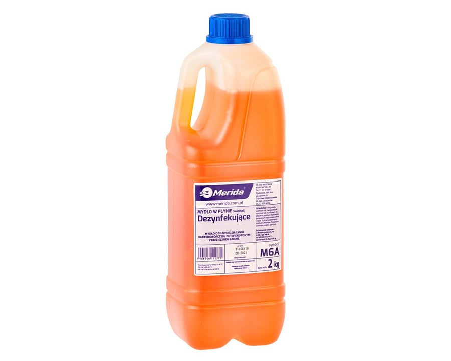 Merida M6A ДЕЗИНФИЦИРУЮЩЕЕ жидкое мыло, флакон 2 кг, аромат грейпфрута
Merida M6A ДЕЗИНФИЦИРУЮЩЕЕ жидкое мыло, флакон 2 кг, аромат грейпфрута