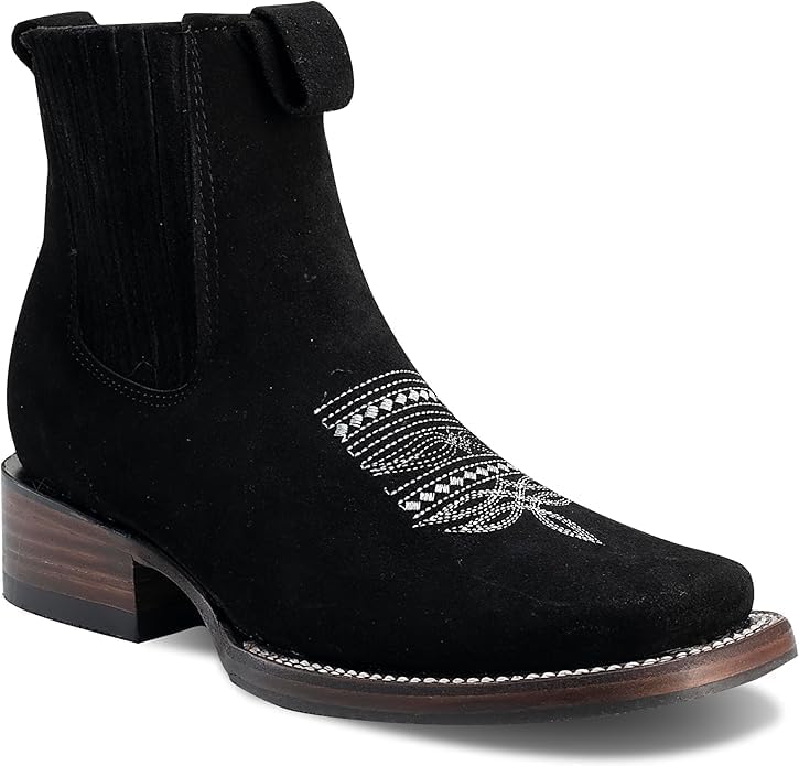 Мужские черные замшевые ботинки челси - квадратный носок, вестерн-ковбойские ботинки до щиколотки, натуральная кожа Generic
Мужские черные замшевые ботинки челси - квадратный носок, вестерн-ковбойские ботинки до щиколотки, натуральная кожа Generic