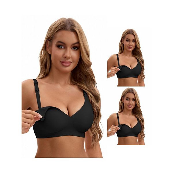 3 упаковки бюстгальтера для кормления без косточек с передней застежкой Inspire Chic, Black
3 упаковки бюстгальтера для кормления без косточек с передней застежкой Inspire Chic, Black