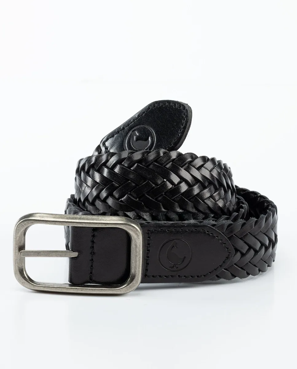 Унисекс ремень из плетеной кожи El Ganso, черный
Унисекс ремень из плетеной кожи El Ganso, черный