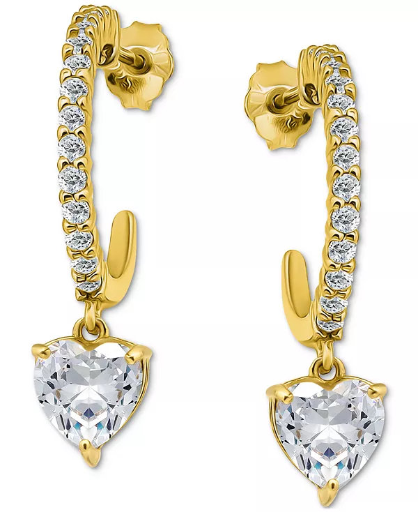 Серьги-Кольца в форме сердца с кубическим цирконием (3-1/20 карата) из 18-каратного золота на стерлинговом серебре Giani Bernini, gold
Серьги-Кольца в форме сердца с кубическим цирконием (3-1/20 карата) из 18-каратного золота на стерлинговом серебре Giani Bernini, gold