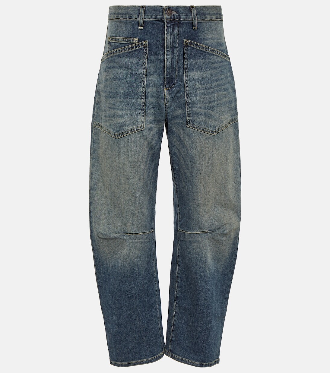 Джинсы shon широкого кроя с завышенной талией Nili Lotan, синий
Джинсы shon широкого кроя с завышенной талией Nili Lotan, синий