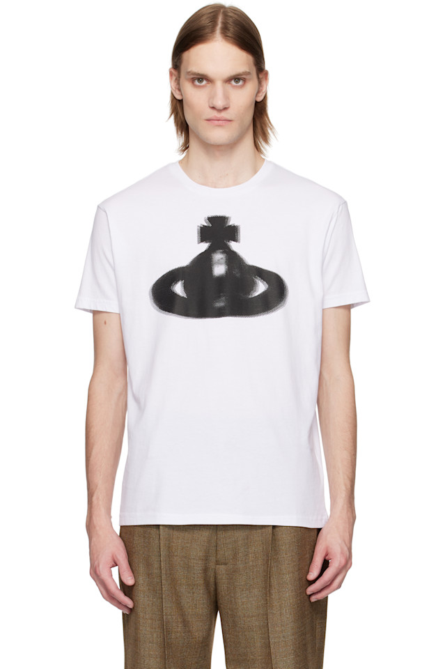 Футболка классическая с орнаментом в стиле полутонов Vivienne Westwood, белый
Футболка классическая с орнаментом в стиле полутонов Vivienne Westwood, белый