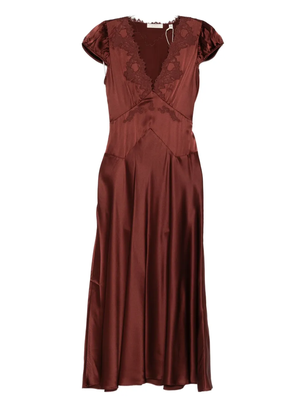 Платье миди с кружевной отделкой DÔEN, коричневый
Платье миди с кружевной отделкой DÔEN, коричневый