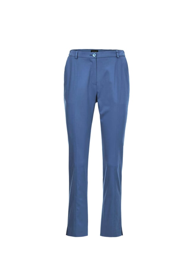 Короткий размер: спортивные брюки Anna из приятного атласа. Goldner, голубой
Короткий размер: спортивные брюки Anna из приятного атласа. Goldner, голубой