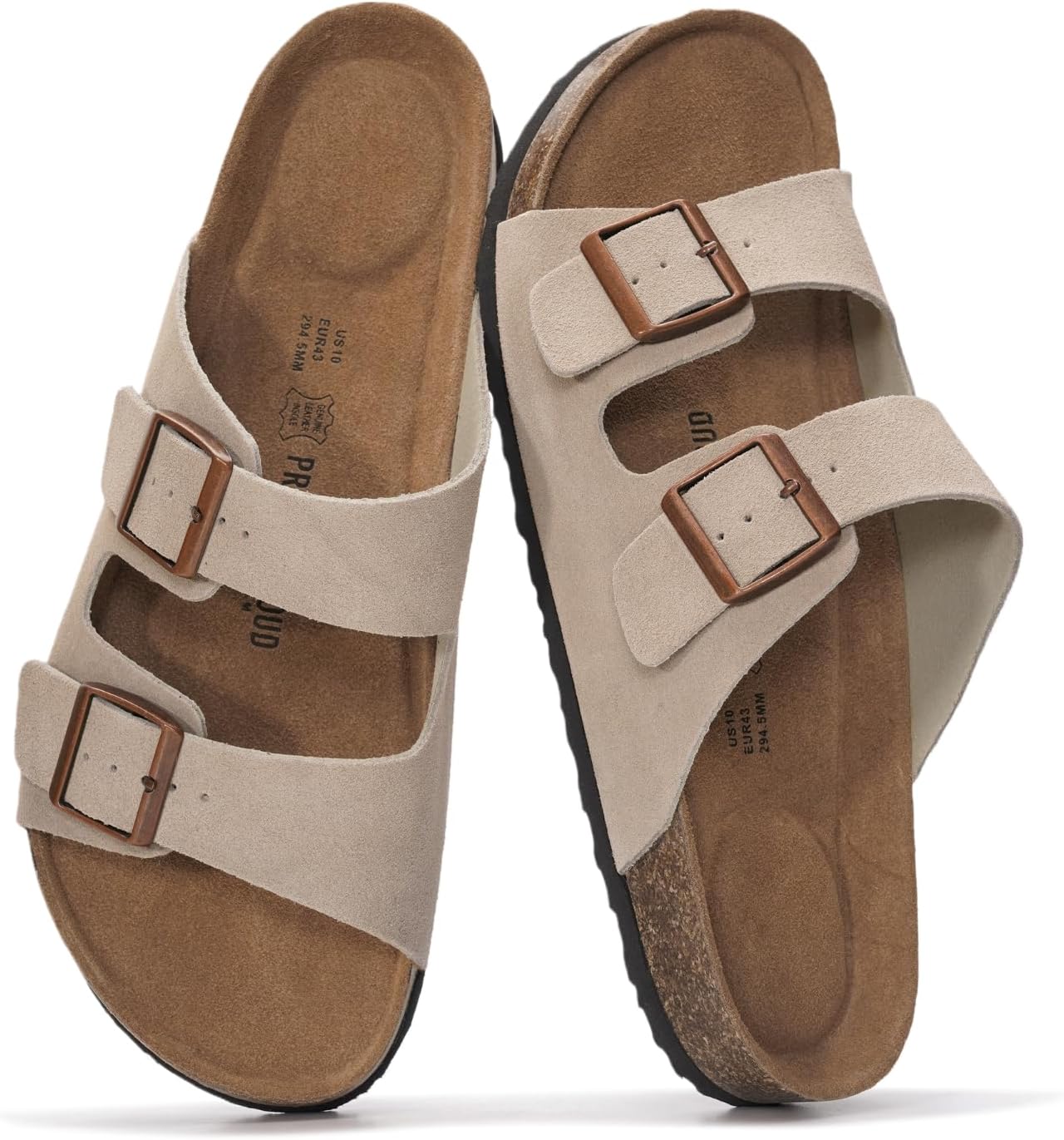 Мужские сандалии Project Cloud из 100 натуральной кожи с амортизирующей стелькой из натуральной пробки, сандалии с двумя ремешками и пряжками, летние нескользящие (Heritage), Driftwood Suede
Мужские сандалии Project Cloud из 100 натуральной кожи с амортизирующей стелькой из натуральной пробки, сандалии с двумя ремешками и пряжками, летние нескользящие (Heritage), Driftwood Suede