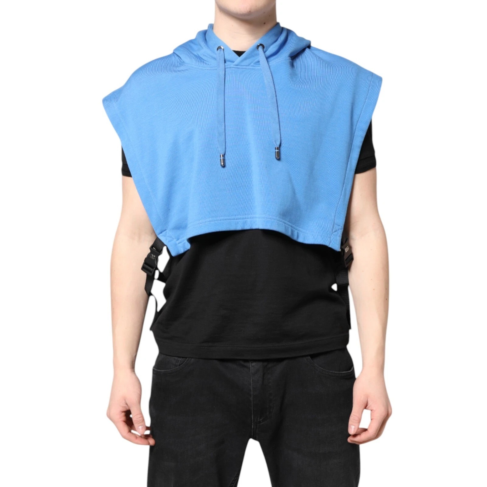 Синий хлопковый мужской спортивный жилет с капюшоном, один размер Dolce & Gabbana
Синий хлопковый мужской спортивный жилет с капюшоном, один размер Dolce & Gabbana