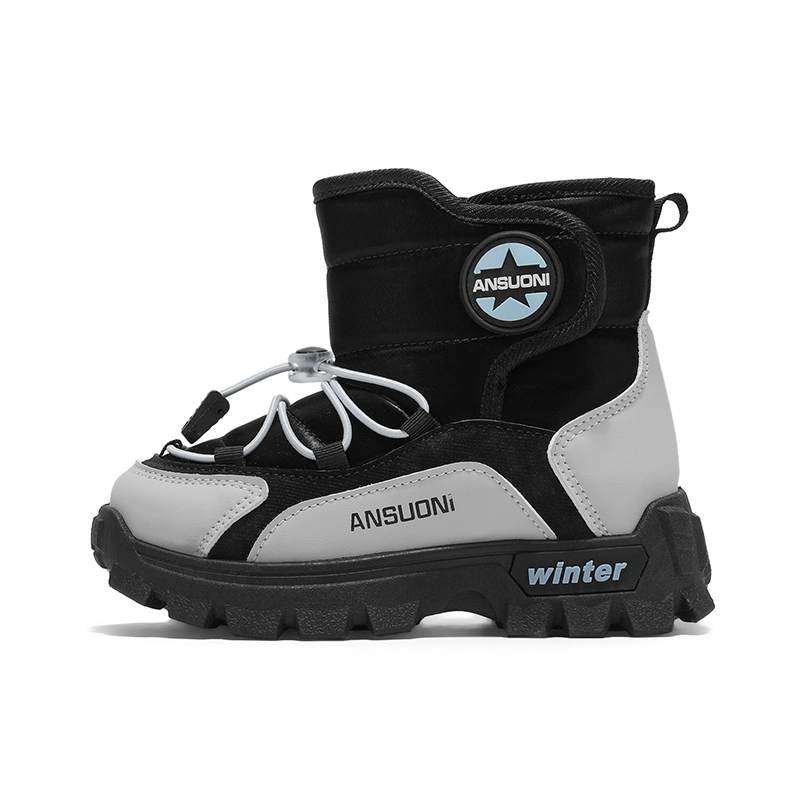 Нескользящие и износостойкие теплые высокие детские ботинки Wooden Rabbit, черный/синий
Нескользящие и износостойкие теплые высокие детские ботинки Wooden Rabbit, черный/синий