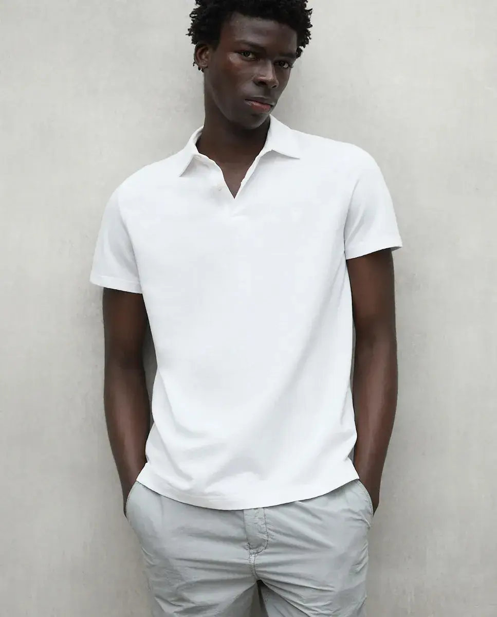 Мужская рубашка поло с короткими рукавами и вышитым логотипом Ecoalf, белый
Мужская рубашка поло с короткими рукавами и вышитым логотипом Ecoalf, белый