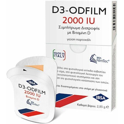 Ibsa D3-Odfilm 2000iu Пищевая добавка с витамином D - 30 растворимых полосок Pharmasyn
Ibsa D3-Odfilm 2000iu Пищевая добавка с витамином D - 30 растворимых полосок Pharmasyn