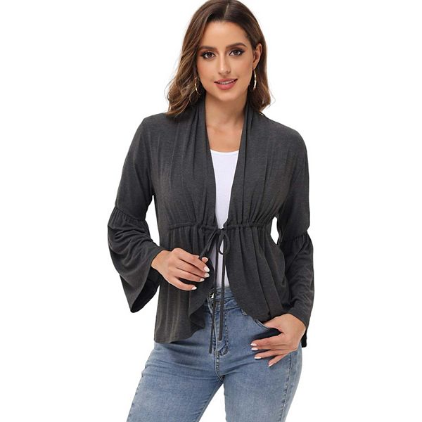 Женский кардиган с расклешенными рукавами и рюшами Anna-Kaci, Gray
Женский кардиган с расклешенными рукавами и рюшами Anna-Kaci, Gray