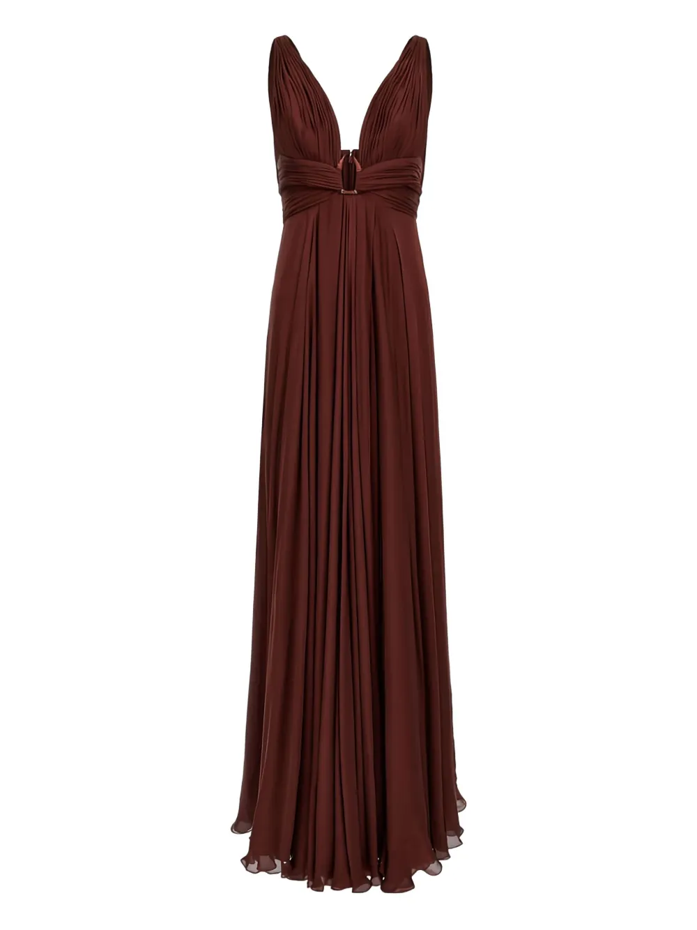 Платье макси с V-образным вырезом и плиссировкой Roberto Cavalli, коричневый
Платье макси с V-образным вырезом и плиссировкой Roberto Cavalli, коричневый