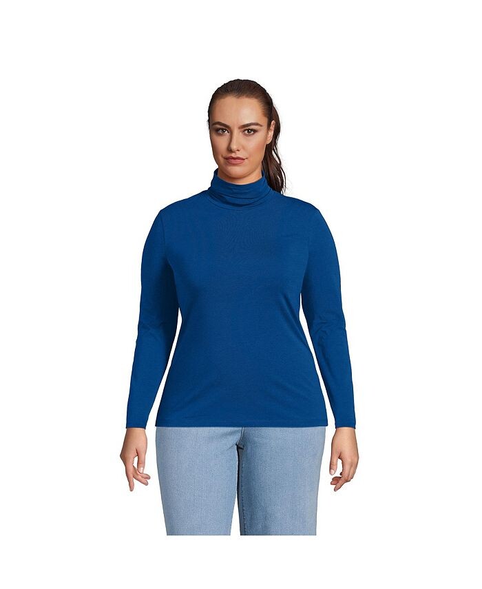 Женская легкая приталенная футболка больших размеров с высоким воротником и длинными рукавами Lands' End, цвет Evening cobalt
Женская легкая приталенная футболка больших размеров с высоким воротником и длинными рукавами Lands' End, цвет Evening cobalt