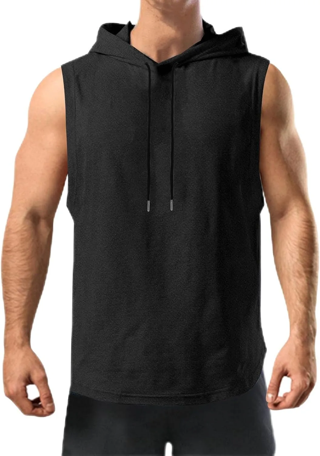 Мужская однотонная дышащая толстовка с капюшоном для тренировок Muscle Cut Off
Мужская однотонная дышащая толстовка с капюшоном для тренировок Muscle Cut Off
