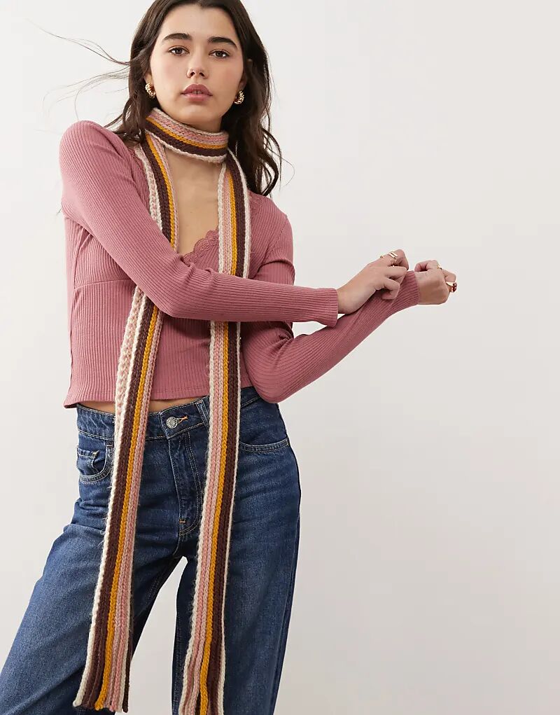 Топ с длинными рукавами и кружевной отделкой розового цвета Miss Selfridge
Топ с длинными рукавами и кружевной отделкой розового цвета Miss Selfridge