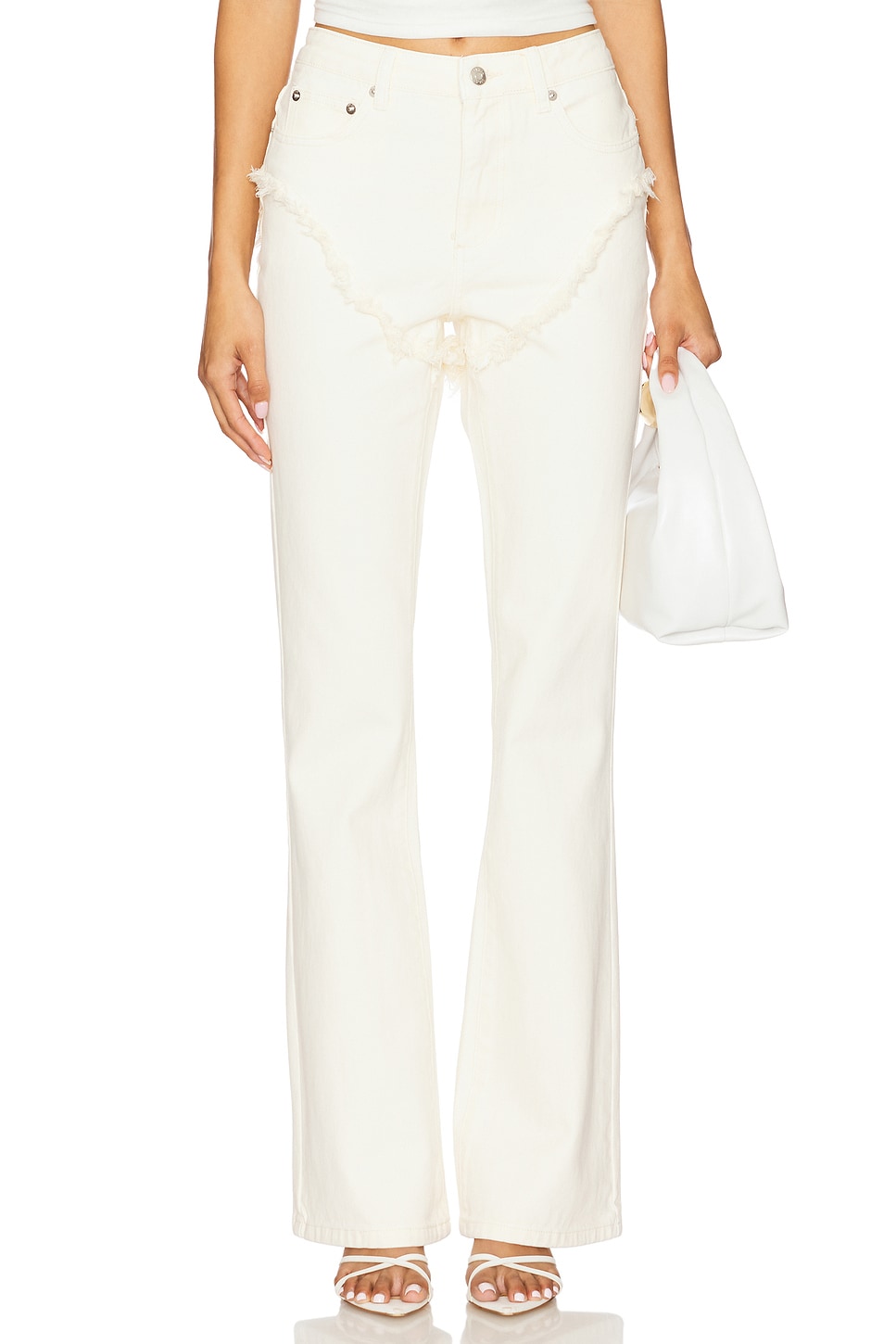 Джинсы с затертым эффектом и расширенными книзу Ser.O.Ya, eggshell
Джинсы с затертым эффектом и расширенными книзу Ser.O.Ya, eggshell