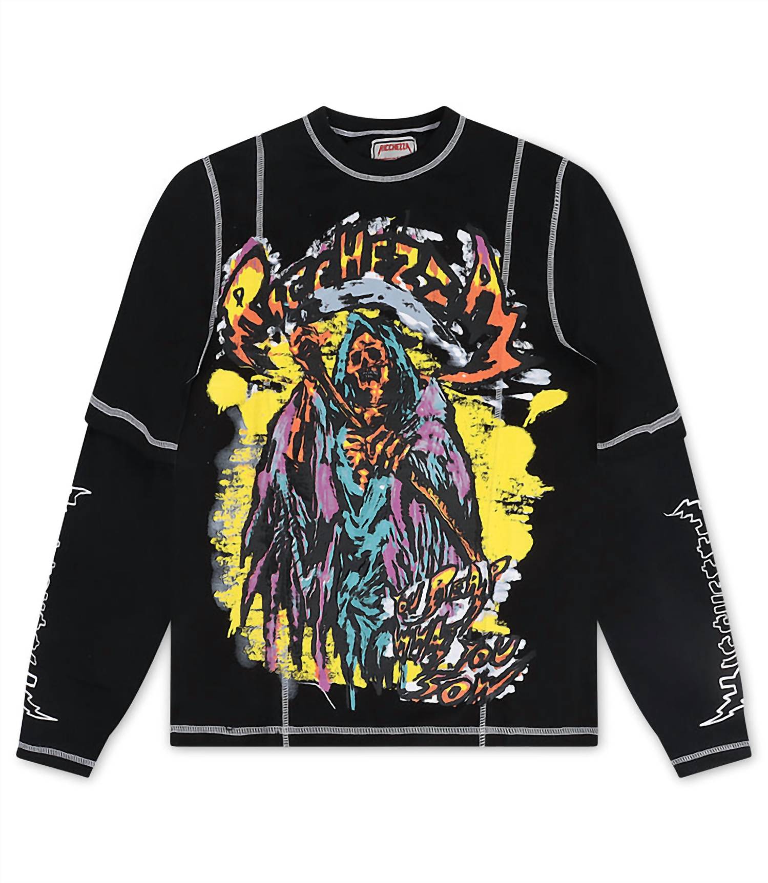 Футболка с длинным рукавом Reap What You Sew в черном мультиколоре Ricchezza
Футболка с длинным рукавом Reap What You Sew в черном мультиколоре Ricchezza