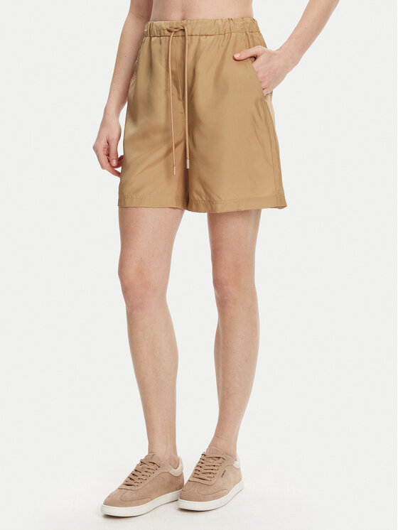 Шорты свободного кроя из ткани Borbona 2513141025 Marella, бежевый
Шорты свободного кроя из ткани Borbona 2513141025 Marella, бежевый