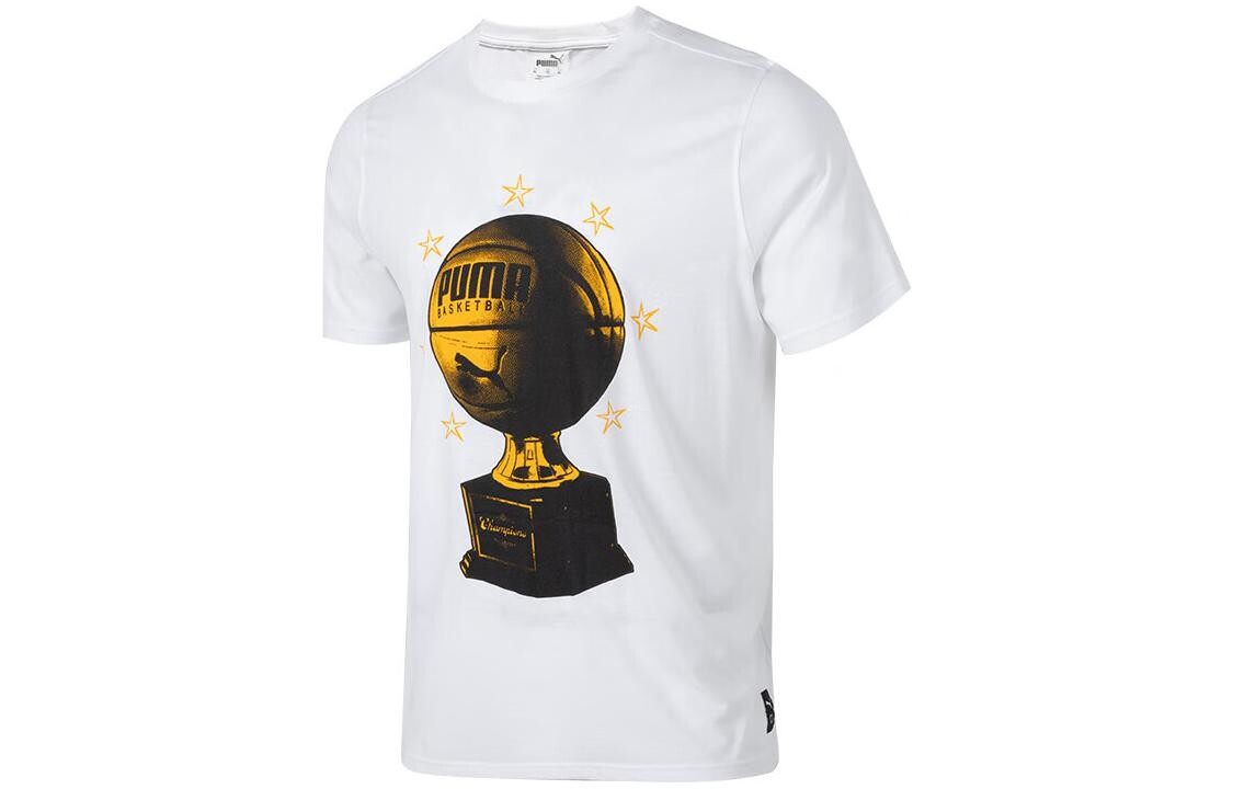 Футболка баскетбольная коллекция мужская белая Puma, белый 
Футболка баскетбольная коллекция мужская белая Puma, белый