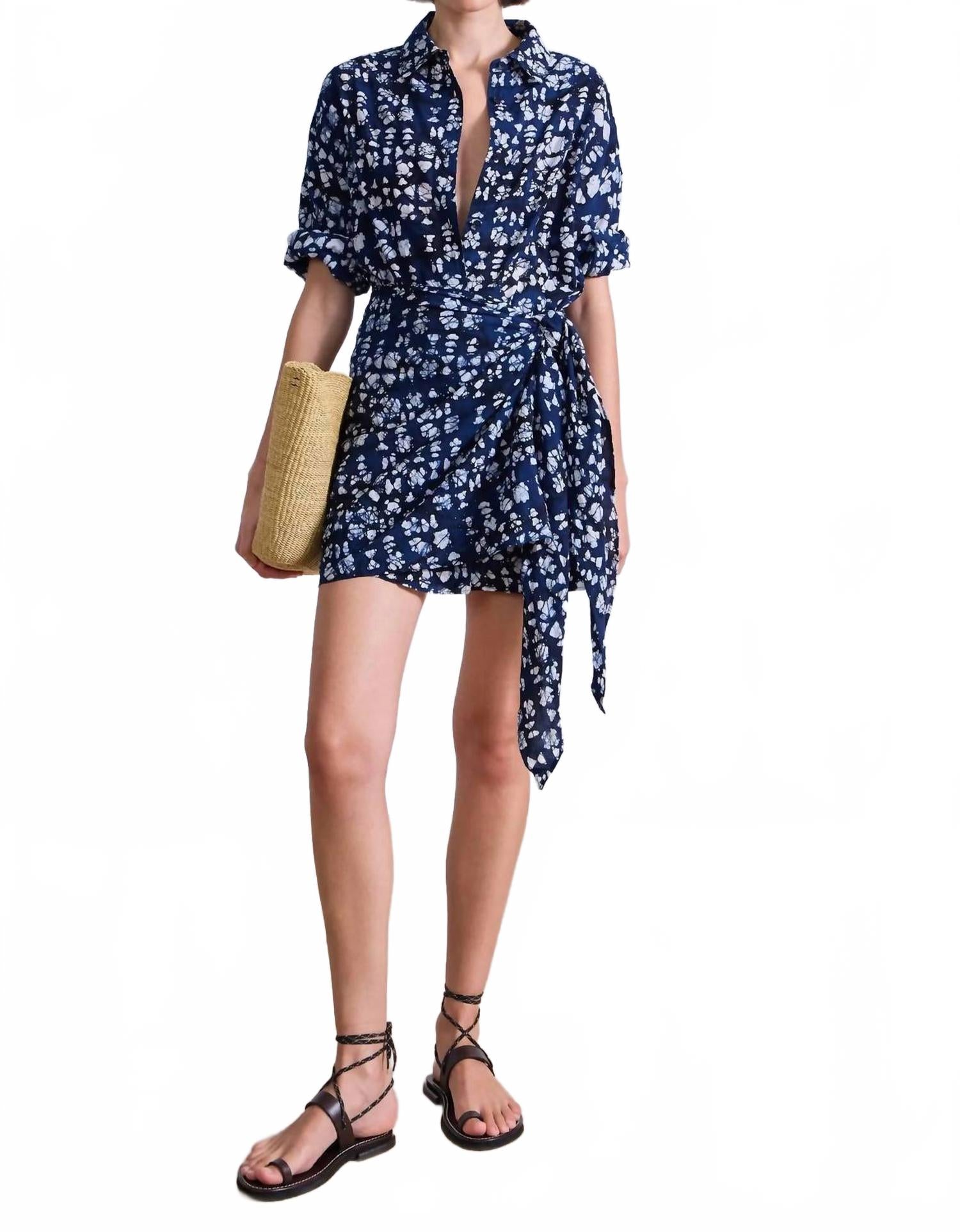 Алессандра Мини-платье в технике батик APIECE APART, индиго
Алессандра Мини-платье в технике батик APIECE APART, индиго