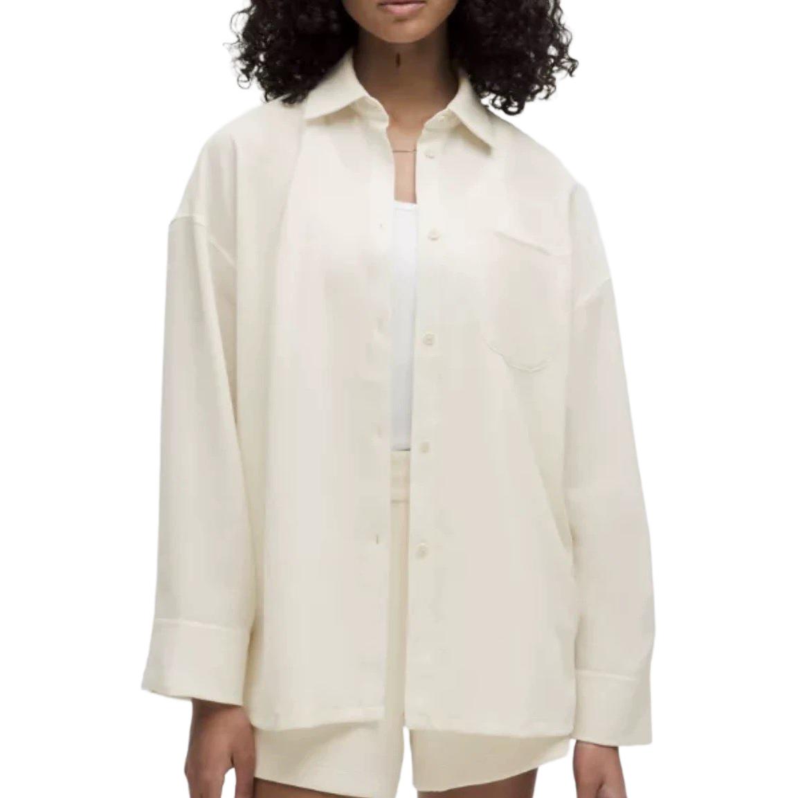 Lululemon Легкая плетеная оверсайз рубашка Women's White
Lululemon Легкая плетеная оверсайз рубашка Women's White