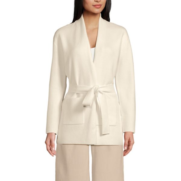 Женский длинный кардиган-свитер с поясом в стиле милано Lands' End, цвет fresh ivory
Женский длинный кардиган-свитер с поясом в стиле милано Lands' End, цвет fresh ivory