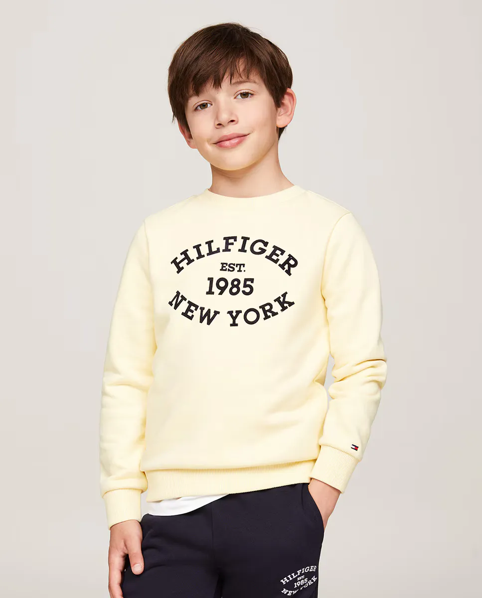 Толстовка с круглым вырезом для мальчика с длинными рукавами Tommy Hilfiger, желтый
Толстовка с круглым вырезом для мальчика с длинными рукавами Tommy Hilfiger, желтый