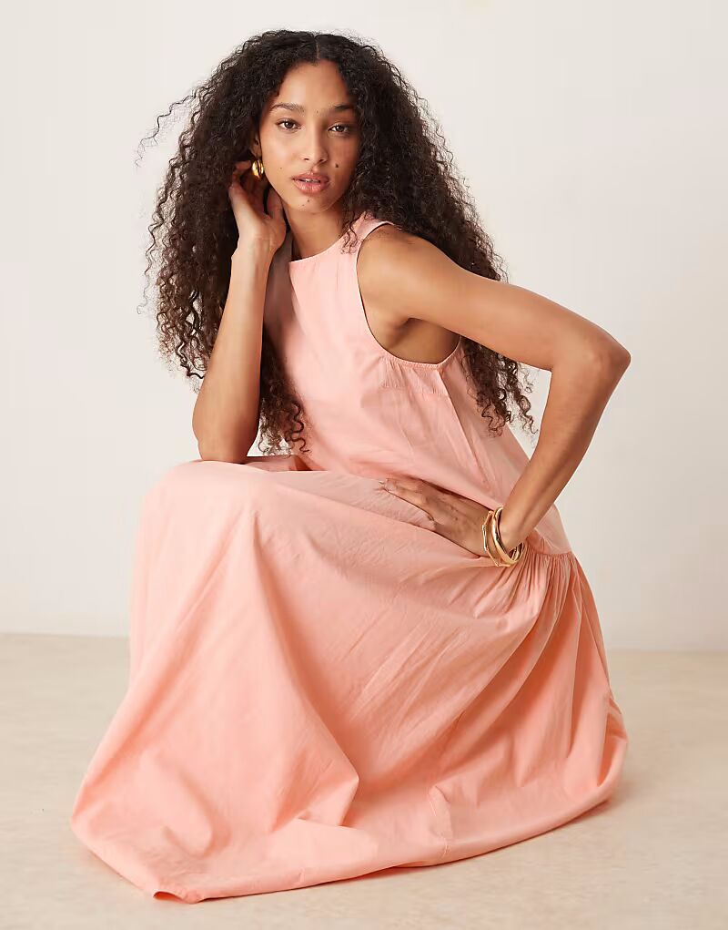 Платье-халат миди с вырезом-лодочкой и заниженной талией ASOS DESIGN нежно-абрикосового цвета
Платье-халат миди с вырезом-лодочкой и заниженной талией ASOS DESIGN нежно-абрикосового цвета