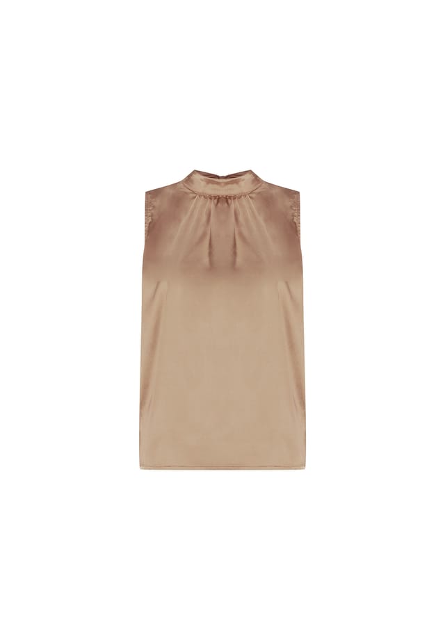 Блузка с высоким воротником Freshlions, бежевый
Блузка с высоким воротником Freshlions, бежевый