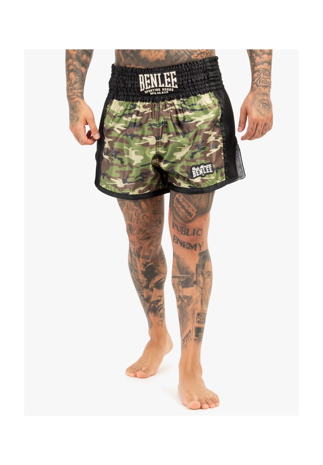 Штаны для тайского бокса Hinkley Benlee, цвет camo woodland
Штаны для тайского бокса Hinkley Benlee, цвет camo woodland