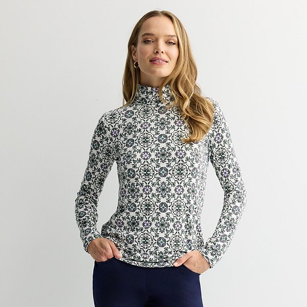 Женский облегающий водолазка Croft & Barrow, Ivory Pretty Tile
Женский облегающий водолазка Croft & Barrow, Ivory Pretty Tile