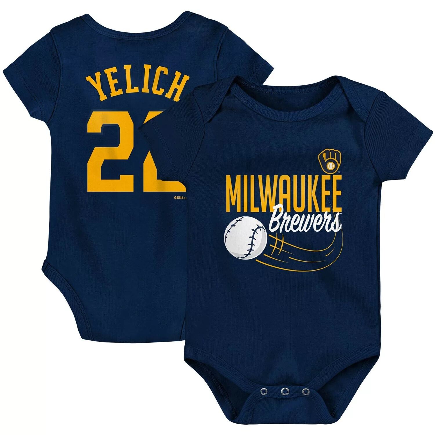 Боди Christian Yelich Navy Milwaukee Brewers для новорожденных и младенцев с именем и номером Outerstuff
Боди Christian Yelich Navy Milwaukee Brewers для новорожденных и младенцев с именем и номером Outerstuff