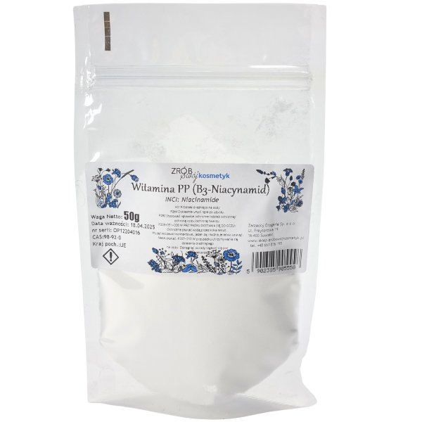 Витамин PP (B3-ниацинамид) 50 г Chmara Blend
Витамин PP (B3-ниацинамид) 50 г Chmara Blend