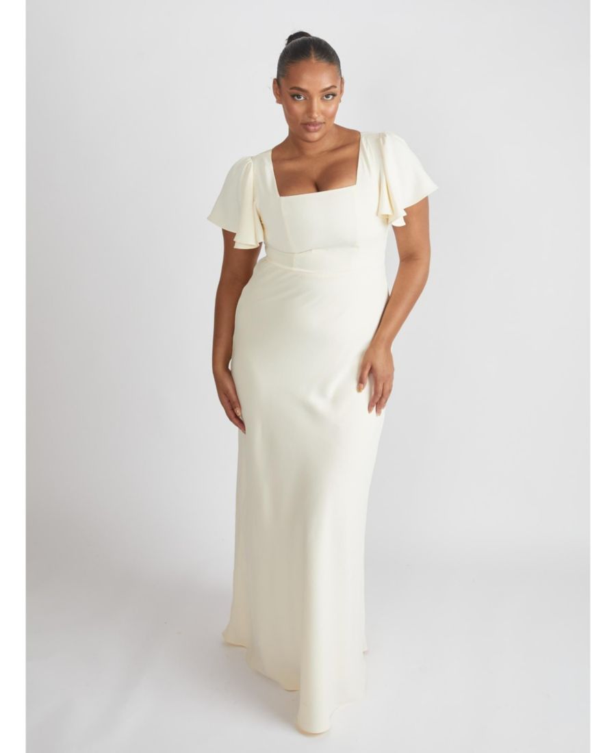 Женское платье подружки невесты из крепа с квадратным вырезом Six Stories, Almond
Женское платье подружки невесты из крепа с квадратным вырезом Six Stories, Almond