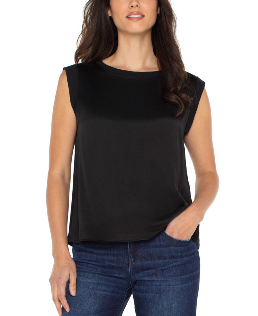 Укороченный вязаный топ без рукавов Liverpool Los Angeles, Black
Укороченный вязаный топ без рукавов Liverpool Los Angeles, Black