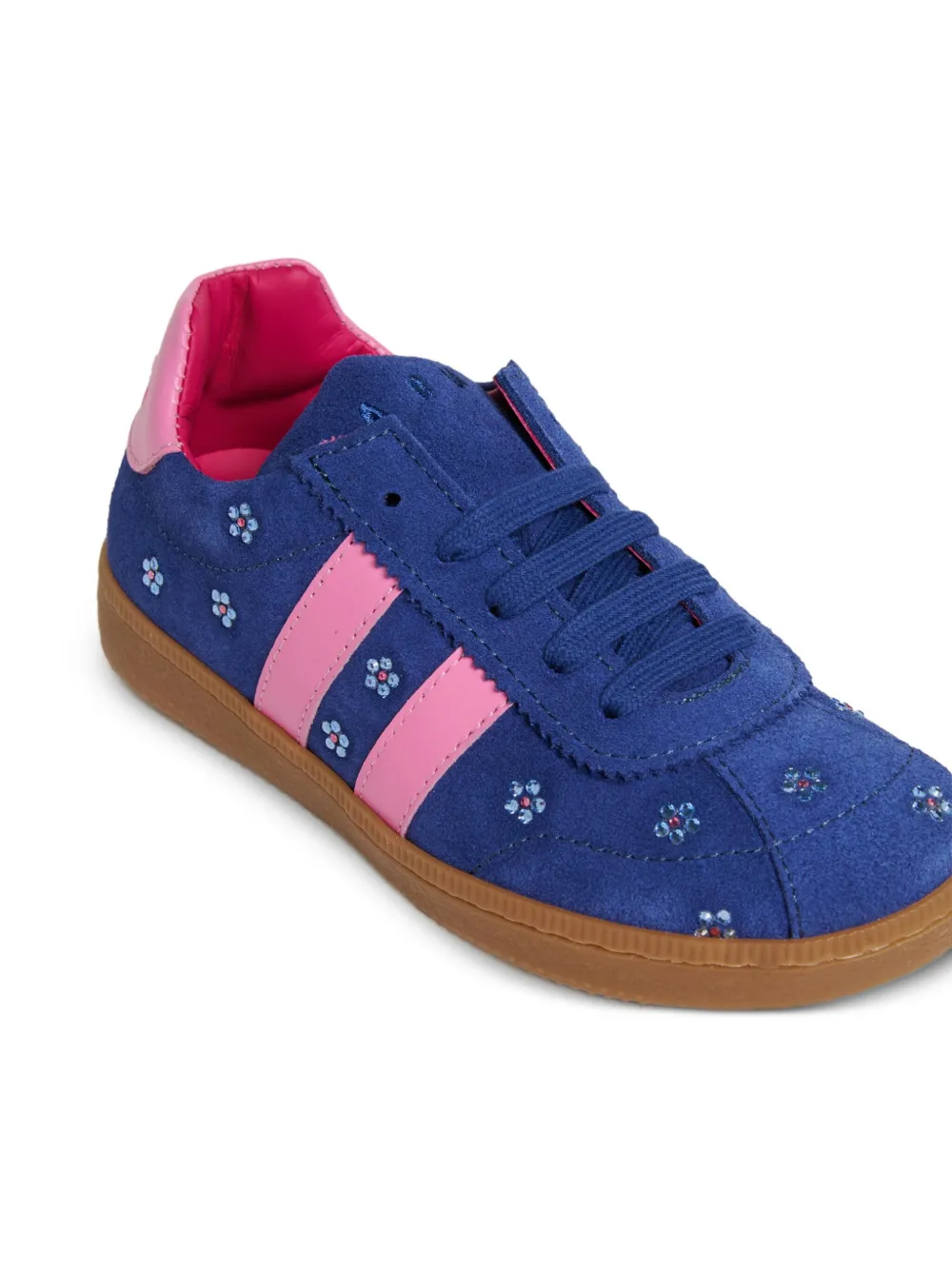 Кроссовки с цветочной вышивкой Marni Kids, синий
Кроссовки с цветочной вышивкой Marni Kids, синий