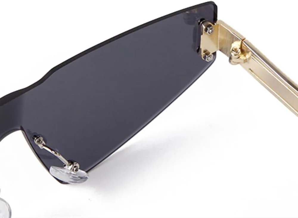 Модные солнцезащитные очки-«кошачий глаз» без оправы 2027 года для женщин и мужчин. Стильные солнцезащитные очки-«треугольник» без оправы с заклепками MTZJH, C3
Модные солнцезащитные очки-«кошачий глаз» без оправы 2027 года для женщин и мужчин. Стильные солнцезащитные очки-«треугольник» без оправы с заклепками MTZJH, C3