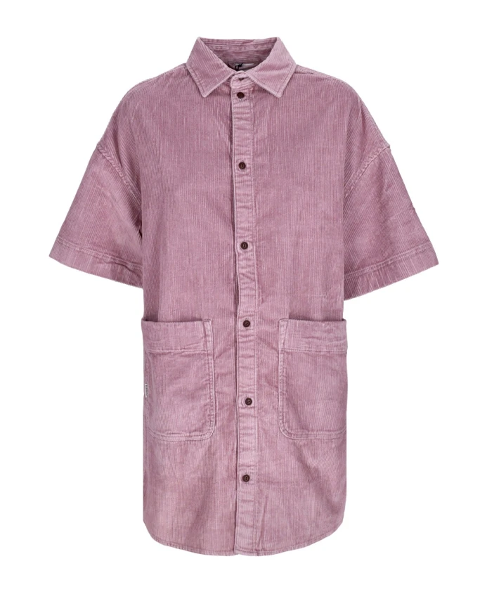 Бархатное платье-рубашка с короткими рукавами Element, розовый
Бархатное платье-рубашка с короткими рукавами Element, розовый