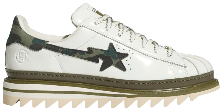 Кроссовки CLOT x BAPE x Adidas Superstar, белый
Кроссовки CLOT x BAPE x Adidas Superstar, белый