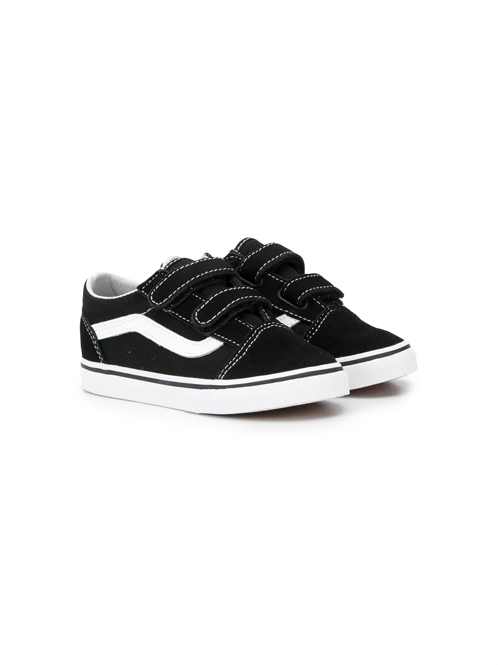Кеды на липучках Vans Kids, черный 
Кеды на липучках Vans Kids, черный