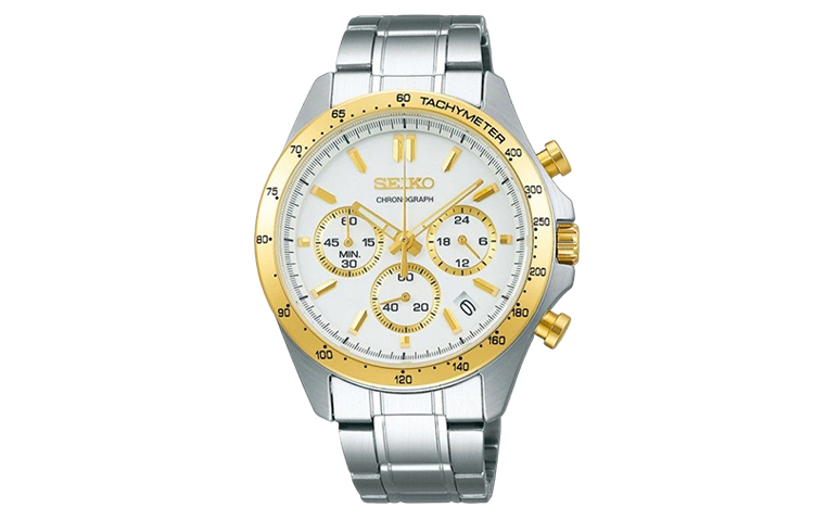 SEIKO Мужские часы с кварцевым механизмом на стальном браслете, белый циферблат
SEIKO Мужские часы с кварцевым механизмом на стальном браслете, белый циферблат