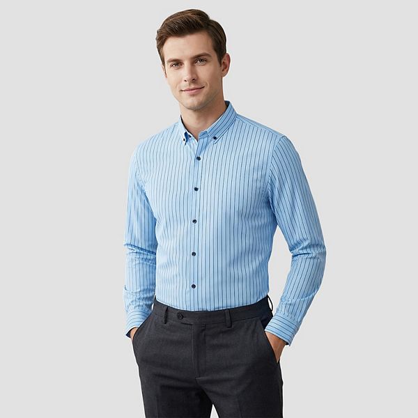 Мужская рубашка поло Slim Fit с длинным рукавом, стретч, без складок Cloudstyle, Light Blue
Мужская рубашка поло Slim Fit с длинным рукавом, стретч, без складок Cloudstyle, Light Blue