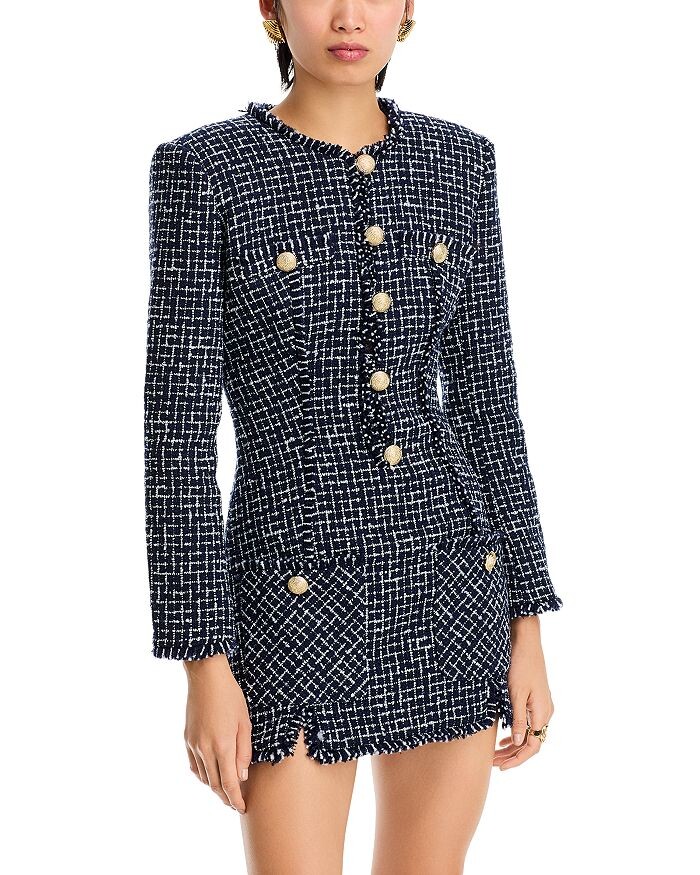 Мини-платье из твида Gisele Ronny Kobo, синий
Мини-платье из твида Gisele Ronny Kobo, синий