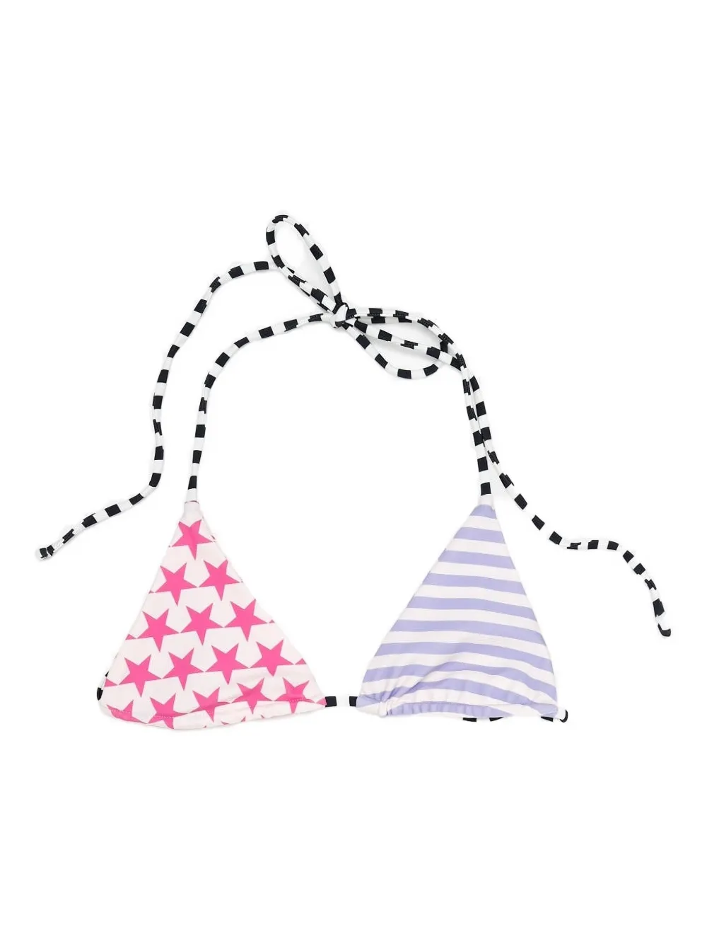 Топ бикини в полоску с треугольными чашками NIIHAI, белый
Топ бикини в полоску с треугольными чашками NIIHAI, белый