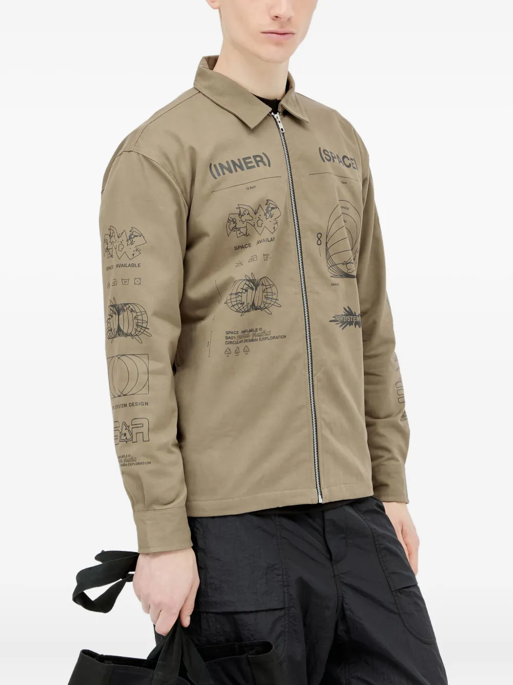 Куртка-рубашка на молнии с принтом Inner Space Plant Space Available, зеленый
Куртка-рубашка на молнии с принтом Inner Space Plant Space Available, зеленый